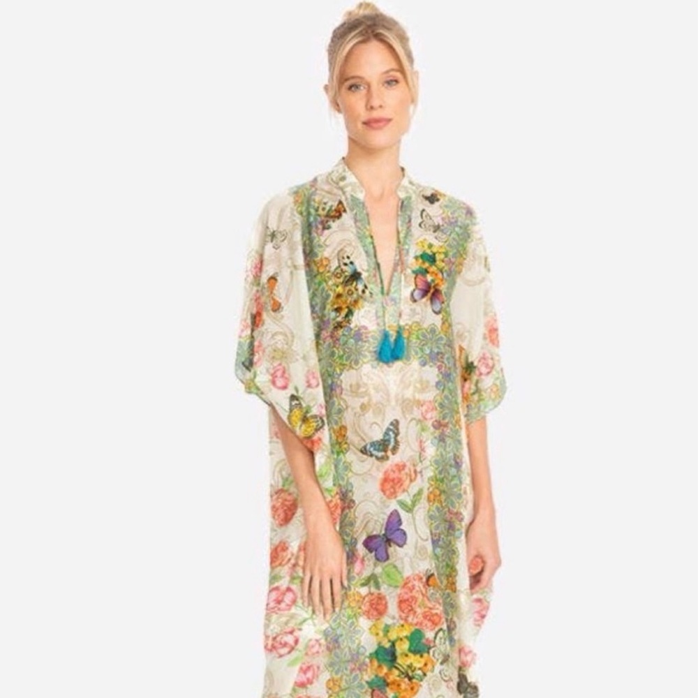 Johnny Was Holly Long Kaftan XS new